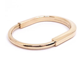 カルティエ CARTIER ロック バングル ブレスレット 750PG