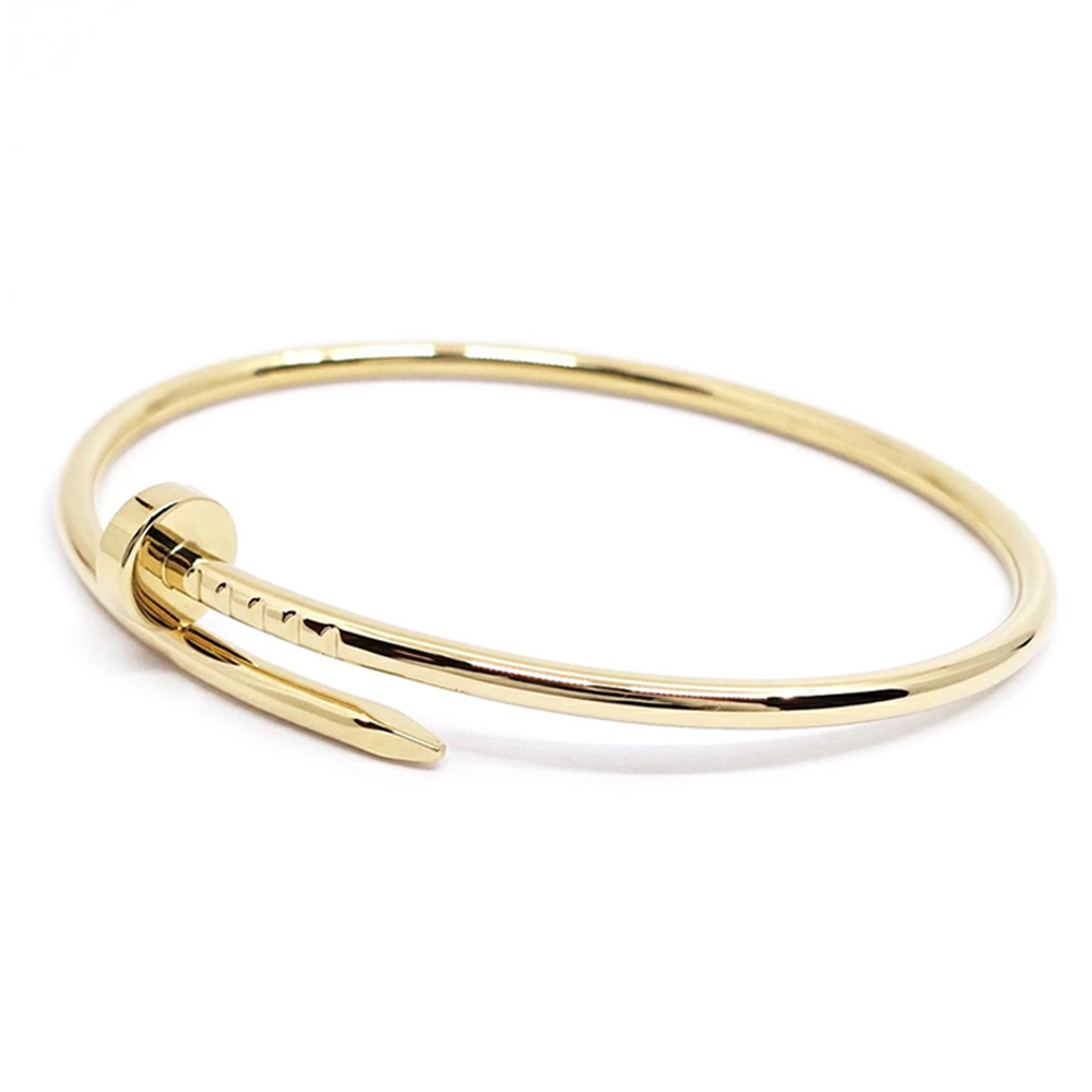 カルティエ CARTIER ジュストアンクル SM スモールモデル ブレスレット バングル 750YG K18 B6062616