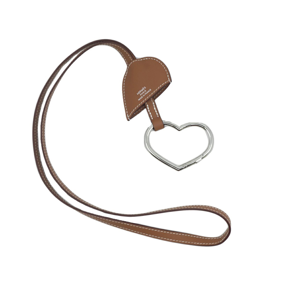 エルメス HERMES チョーカー クロシェット オクールデュフォーブル ゴールド ブラウン レザー