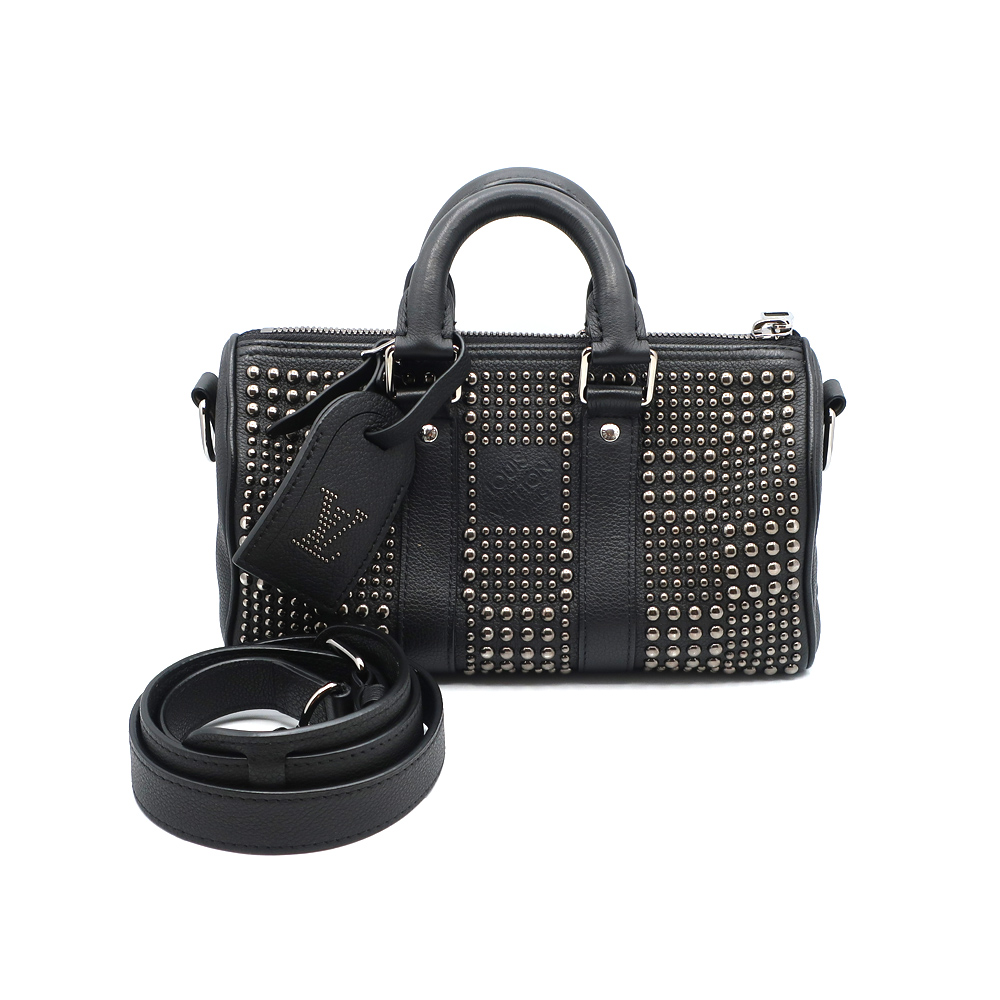 ルイヴィトン ダミエ メタルスタッズ キーポル バンドリエール25 M23794 レディース 2WAY