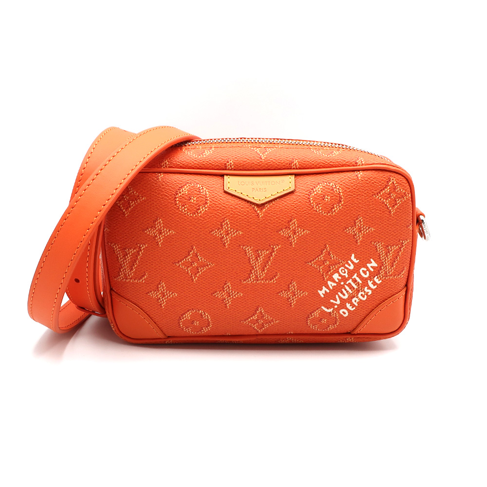 ルイヴィトン ショルダーポーチ トロカデロ･ウェアラブル ウォレット キャラメル オレンジ モノグラムヘリテージ