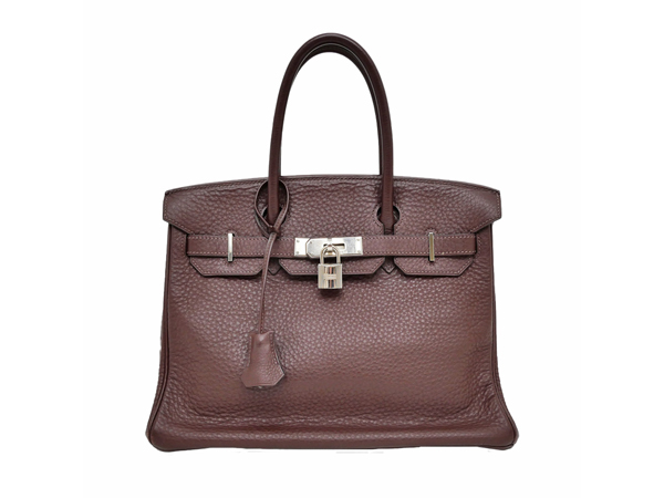 エルメス バーキン30 トゴ ブラウン □H刻印 シルバー金具