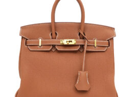 HERMES エルメス バーキン25 トゴ ゴールド ゴールド金具 K刻印