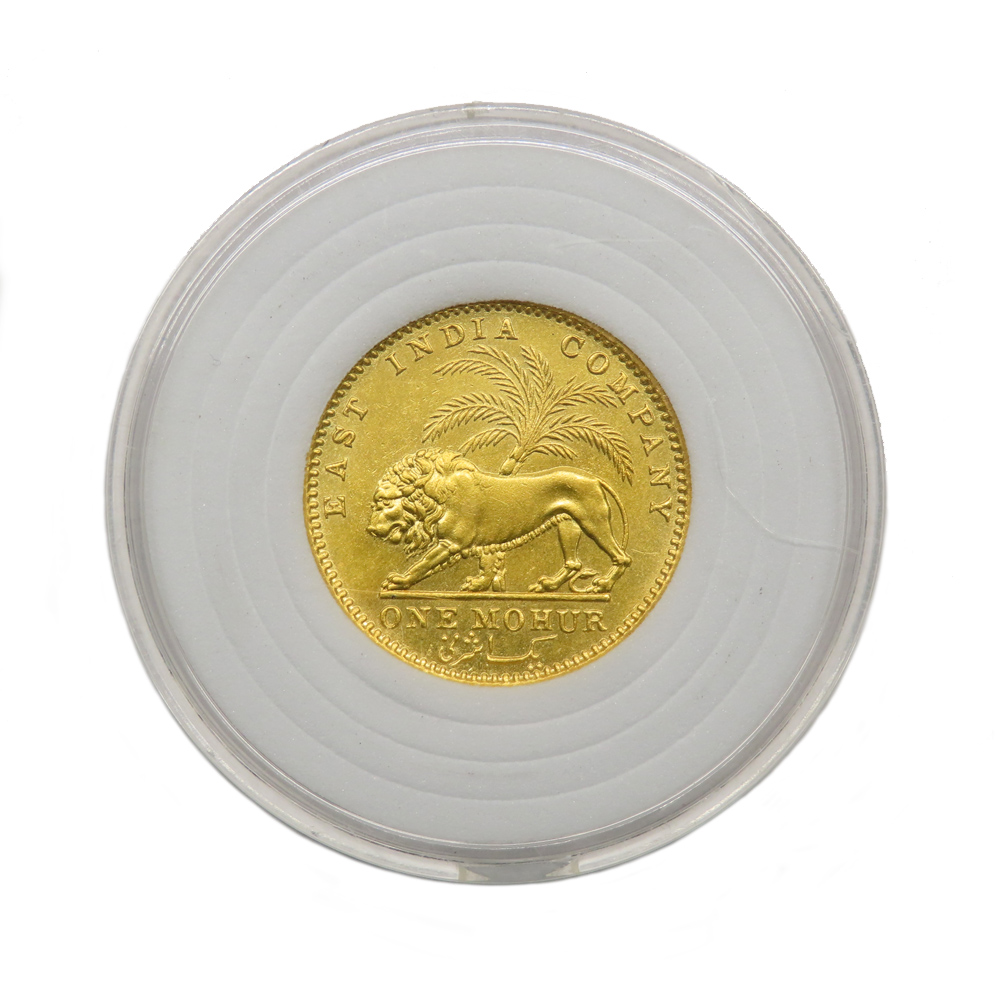 アンティーク 英領インド 1841年 1モハール ヴィクトリア女王 金貨