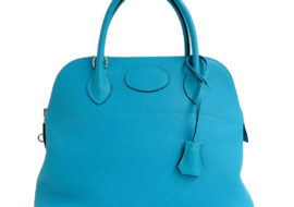 エルメス ボリード31 ターコイズ トリヨンクレマンス □R刻印 2014年