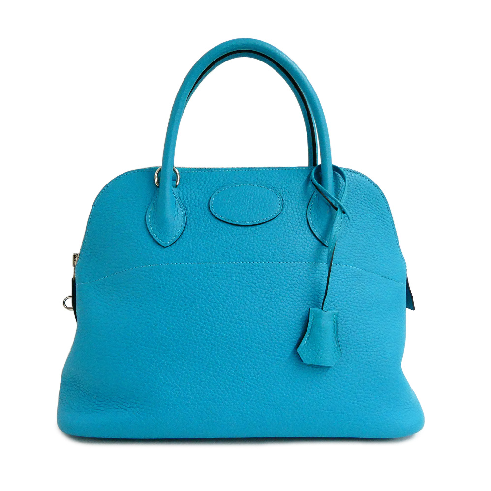 エルメス ボリード31 ターコイズ トリヨンクレマンス □R刻印 2014年