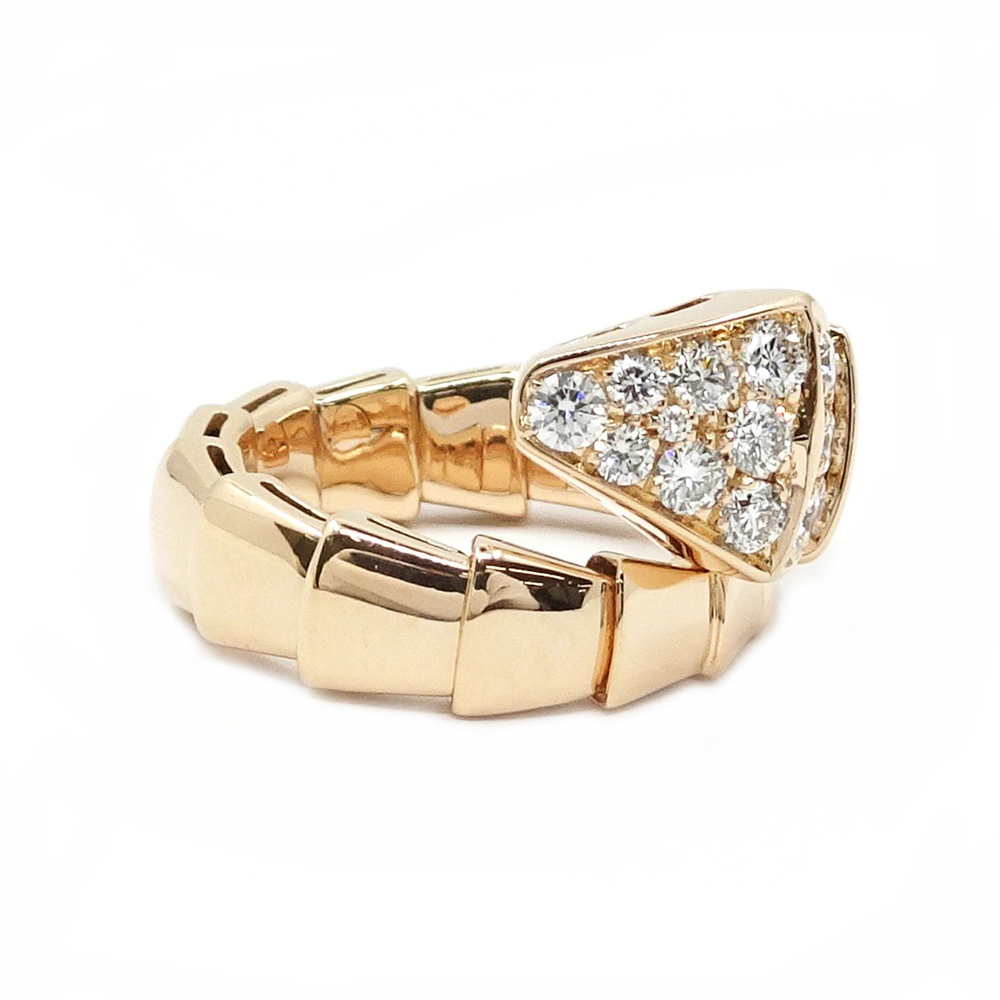 ブルガリ BVLGARI セルペンティ ヴァイパー ダイヤモンド リング 345206 750PG