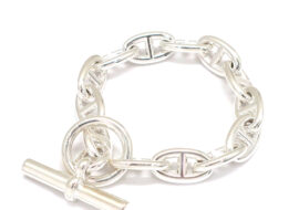 エルメス シェーヌダンクル GM ブレスレット 13リンク Ag925 シルバー ジュエリー SV メンズ レディース