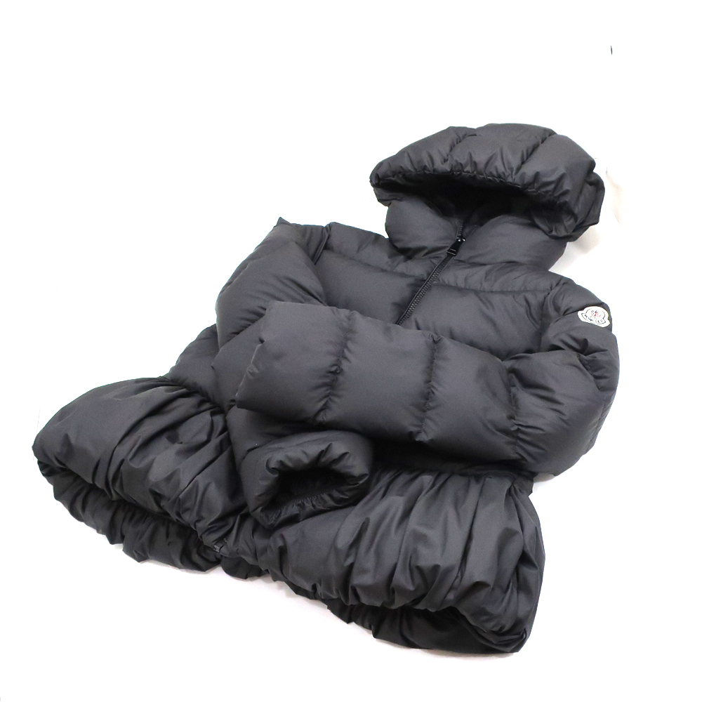 モンクレール ダウンジャケット ブラック エリザベータ キッズライン 14A アパレル レディース