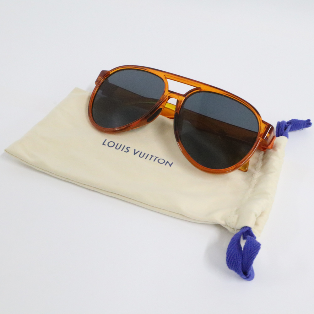 ルイヴィトン LVレインボー パイロット サングラス Z1191E オレンジ