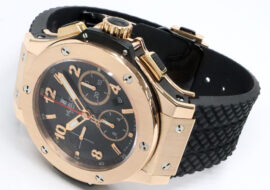 ウブロ ビックバン ゴールド 301.PX.130.RX 750RG ラバー 自動巻クロノグラフ