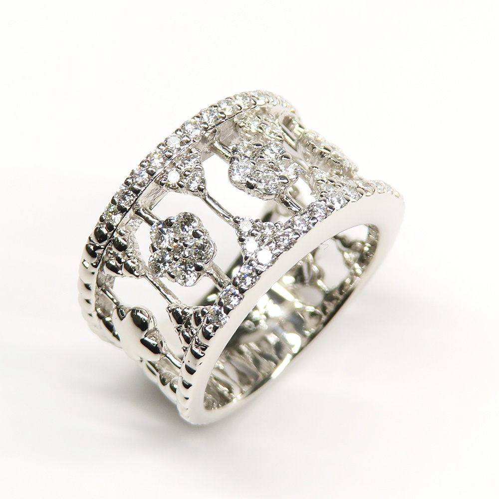 セイレーンアズーロ ダイヤモンド リング PT900 15.9ｇ プラチナ