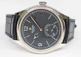 ロレックス 1908 52509 ランダム インテンスブラック WG 革 自動巻き メンズ 保証書付き