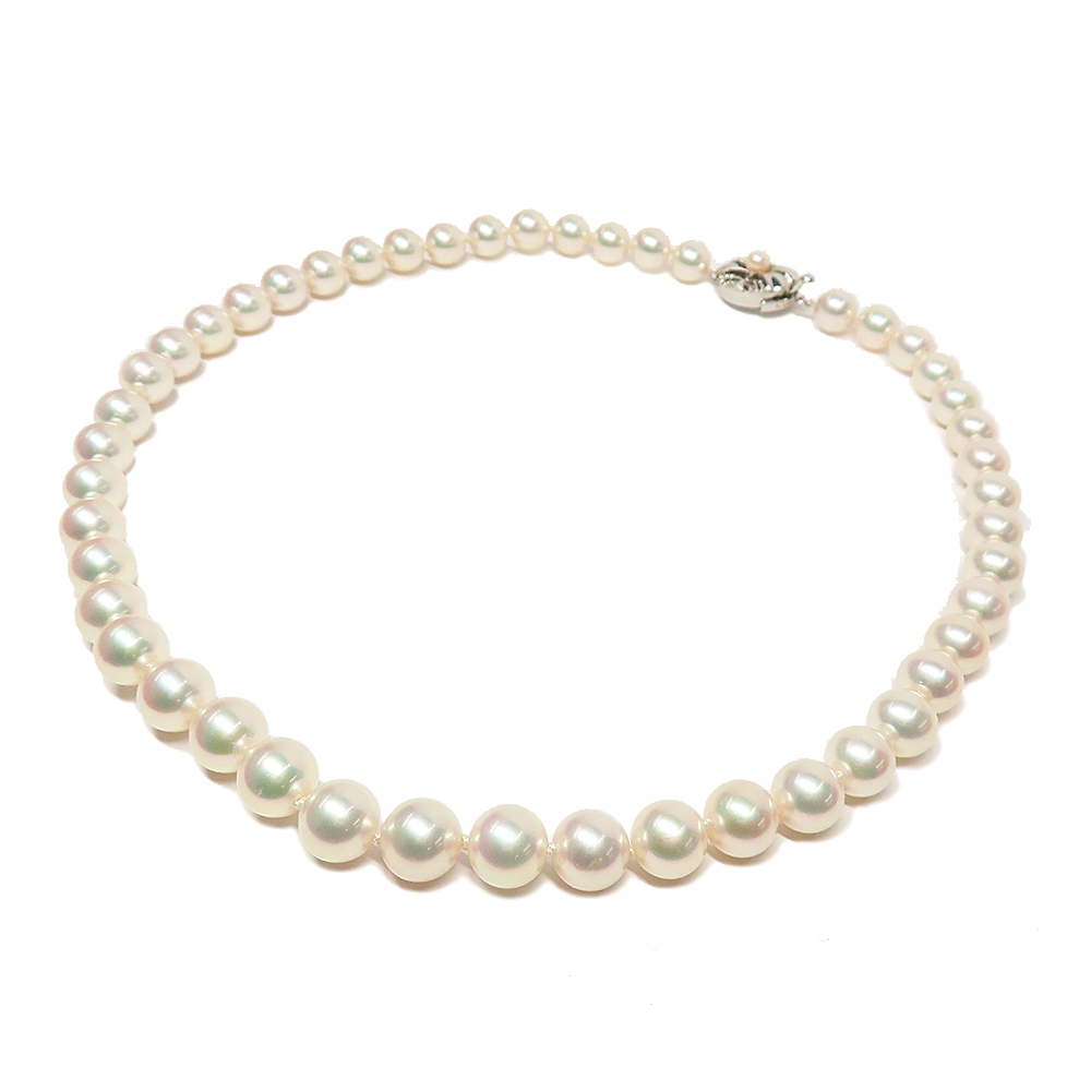 ジュエリー パール ネックレス 7.8㎜-8.3mm珠 アコヤ真珠