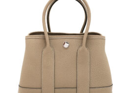 エルメス ネオガーデンパーティ 23 トレンチ K刻 ネゴンダ レディース ハンドバッグ シルバー金具