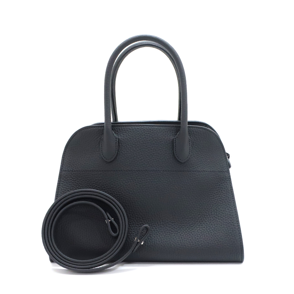 ザ ロウ ソフトマルゴー 10 ブラック レザー ショルダー ハンドバッグ メンズ レディース