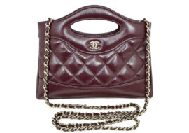 シャネル CHANEL31 チェーンクラッチ AP3656 ボルドー ショルダーバッグ