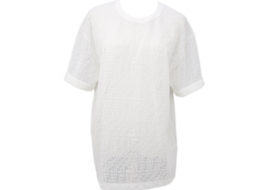 フェンディ Tシャツ FS7375 AG7F Sサイズ ホワイト 白透け柄