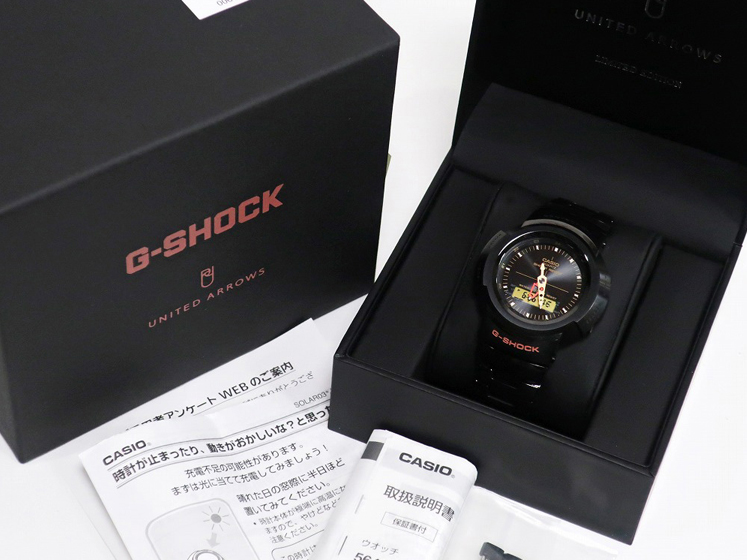 CASIO カシオ G-SHOCK ユナイテッドアローズ コラボ AWM-500UA 電波 ソーラー ワールドタイム フルメタル メンズ 腕時計
