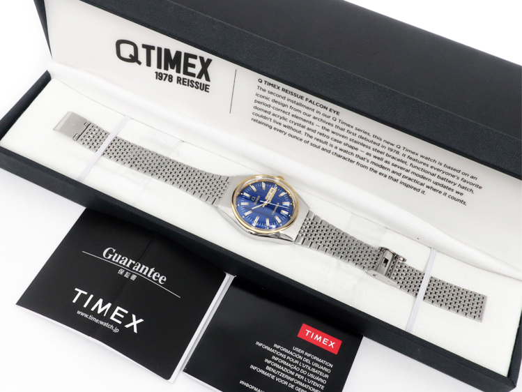 TIMEX タイメックス キュー ファルコン アイ TW2T80800 ダイバーズルック ブルー TiCTAC 限定モデル