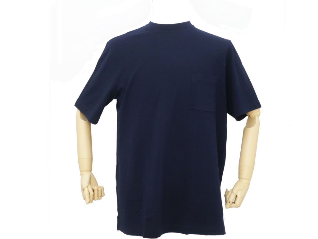 エルメス Tシャツ ポケット付き ネイビー メンズ XL 未使用