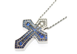 ダミアーニ DAMIANI ベルエポック ネックレス クラウン アイスバーグ ダイヤモンド サファイア 20104251