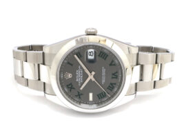 ロレックス デイトジャスト 126300 スレートローマン ステンレス 41mm オイスターブレス