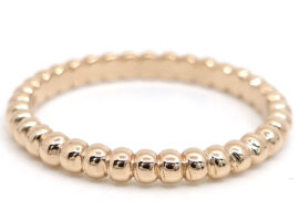 ヴァンクリーフ&アーペル VAN CLEEF&ARPELS ペルレ ゴールドパール リング スモールモデル 750PG