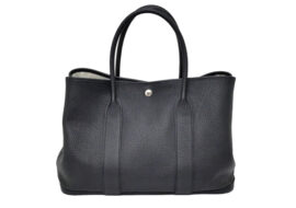 エルメス ガーデンパーティPM 36 ネゴンダ ブラック Z刻 レザー トートバッグ