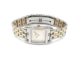 エルメス ケープコッド PM CC1.220 シルバーオパーリン コンビ クォーツ レディース