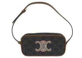 セリーヌ ミニカメラ トリオンフ ショルダーバッグ ポーチバッグ ブラウン マルチカラー