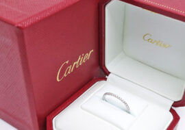 カルティエ CARTIER エタンセル フルエタニティ ダイヤモンド リング 750WG B210400