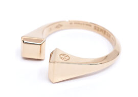 エルメス HERMES クルード フォルジュ GM リング 750PG