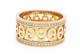 エルメス HERMES ディヴィーヌ ダイヤモンド リング 750PG ディヴァイン