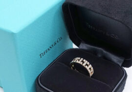 ティファニー TIFFANY Tトゥルー ワイド ダイヤモンド リング 750PG