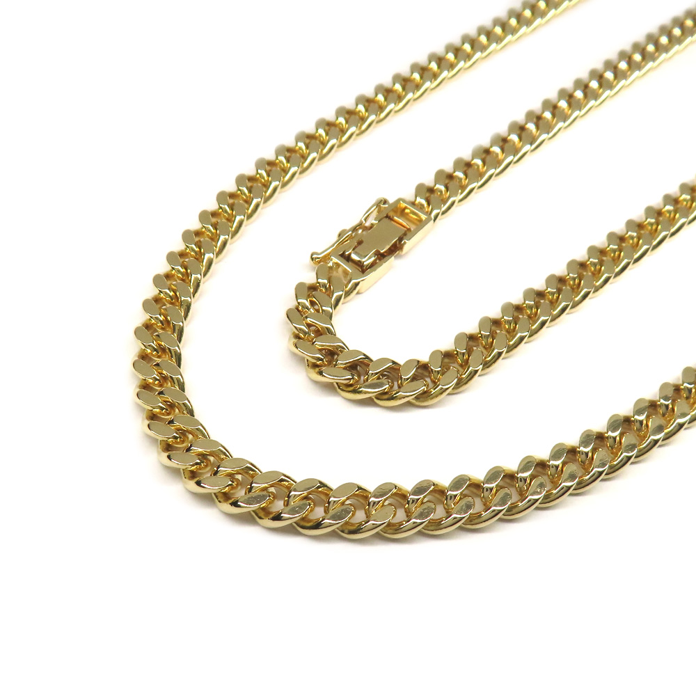 返品OK] 喜平ネックレス 2面シングル 45cm 10.0g K18YG 造幣局検定刻印  