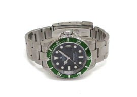 ロレックス サブマリーナデイト グリーン 16610LV F番 ビッグスイス ステンレススチール 時計 メンズ