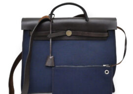 エルメス エールバッグジップ MM ブルーマリン □R刻