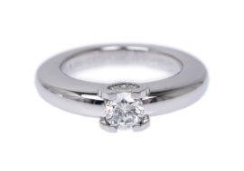 CARTIER カルティエ Cドゥ ソリテール リング 750WG ダイヤモンド