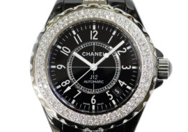 シャネル J12 H1339 ブラック 38ｍｍ ベゼル・ブレスセンターダイヤ