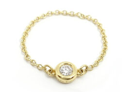 ティファニー TIFFANY バイザヤード リング ダイヤモンド 750YG