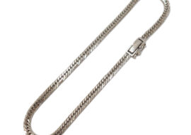 アンクレット 喜平 K18WG キヘイ 6面ダブル JEWELRY 750WG