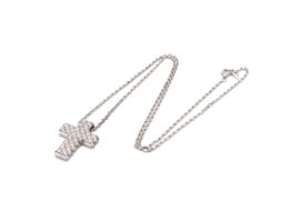 ピアジェ ライムライト クロスダイヤ G33L9000 ネックレス K18WG 18.8g レディース