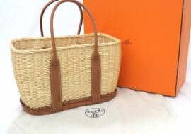 エルメス ガーデンパーティ36 ピクニック ゴールド  B刻印 2023年 カゴバッグ