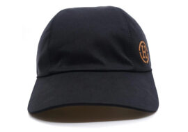 エルメス HERMES マイルスH サークル キャップ コットン ブラック #58