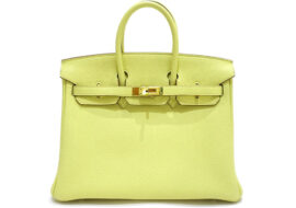 エルメス HERMES バーキン25 ジョーヌプッサン トゴ Z刻印 2021年 ゴールド金具