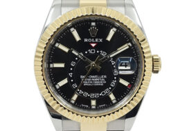 ロレックス ROLEX スカイドゥエラー 326933 ブラック オイスターブレス SS/YG 自動巻き