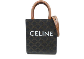 セリーヌ CELINE ミニ バーティカル カバ ハンド ショルダー バッグ 194372