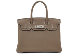 エルメス バーキン30 トゴ エトゥープ シルバー金具 A刻印