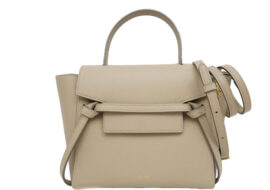 セリーヌ ベルトバッグ ナノ グレージュ 189003 ショルダーバッグ